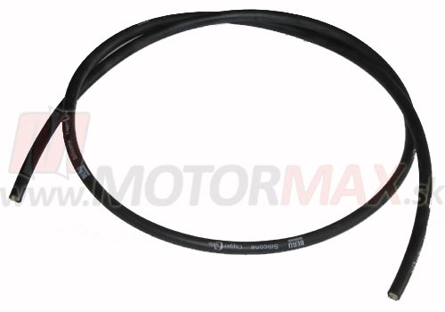 7 mm zapaľovací PVC kábel - čierny (1 m)