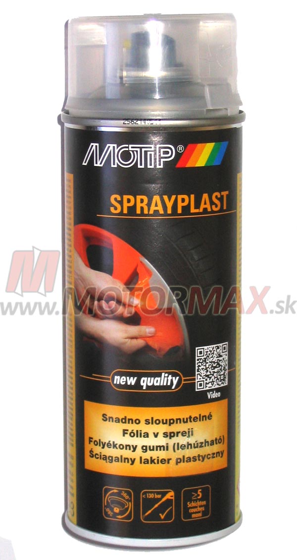 Fólia v spreji Sprayplast ČIERNA Matná 400 ml