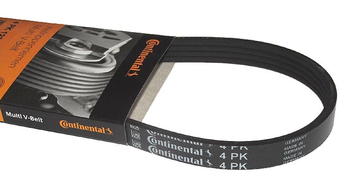 Drážkový remeň 4PK1000 (4 rebrá/dĺžka 1000 mm)