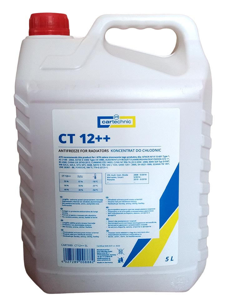 Nemrznúca kvapalina CT12++ ružová, 5L