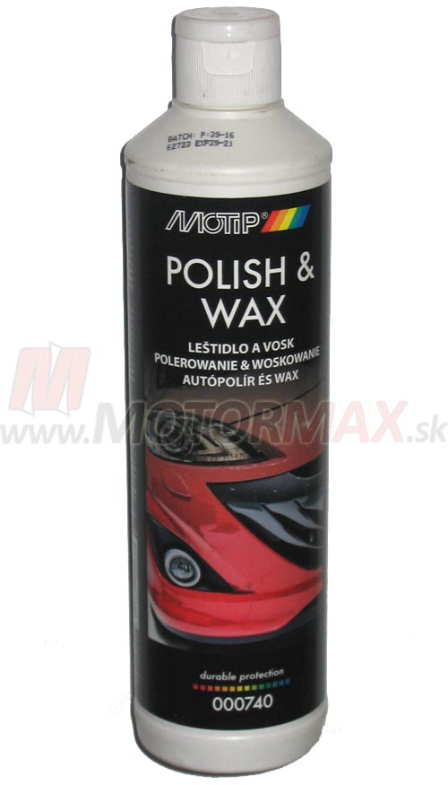 MOTIP Polish & Wax - leštidlo a vosk, 500 ml