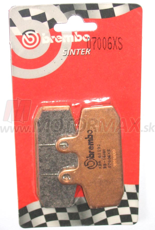 Brzdové doštičky BREMBO 07006XS