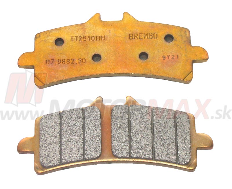 Brzdové doštičky BREMBO 07.9882.30 TT2910HH - strmeň EVO M50, M4, Stylema