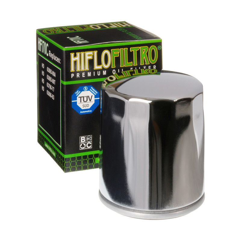 Olejový filter Hiflo HF170C (chróm) Harley Davidson
