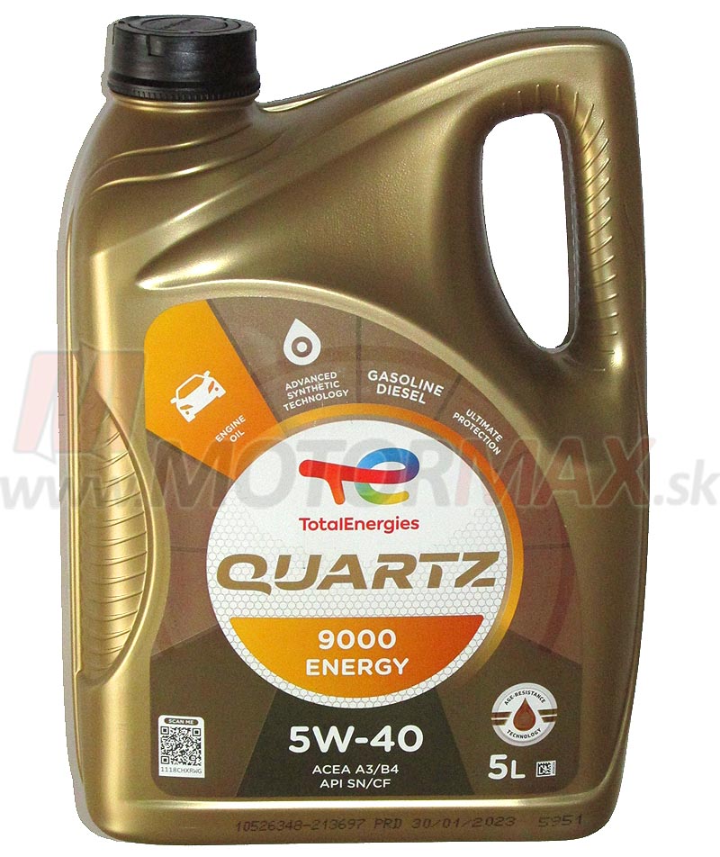 Total Quartz 9000 Energy 5W-40, 5L