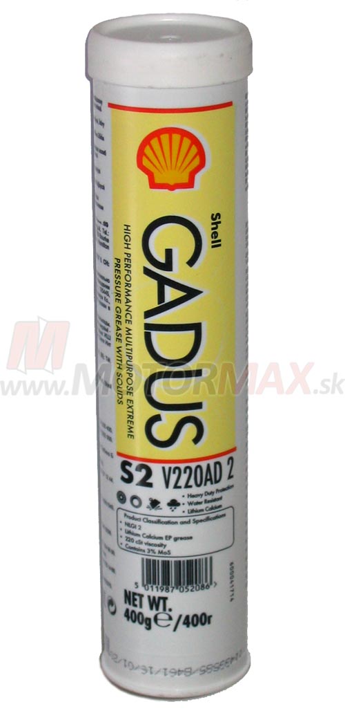 GADUS S2 V220AD 2 - vysokotlaká vazelína s MoS2, 400g