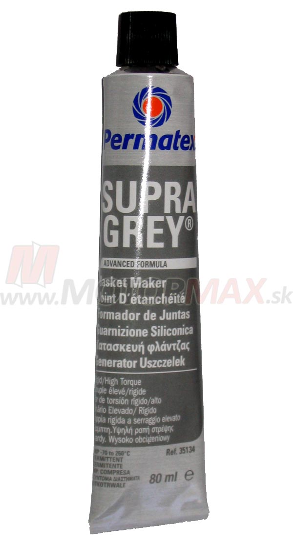 Sivý tesniaci silikón -70 až 260°C 80 ml
