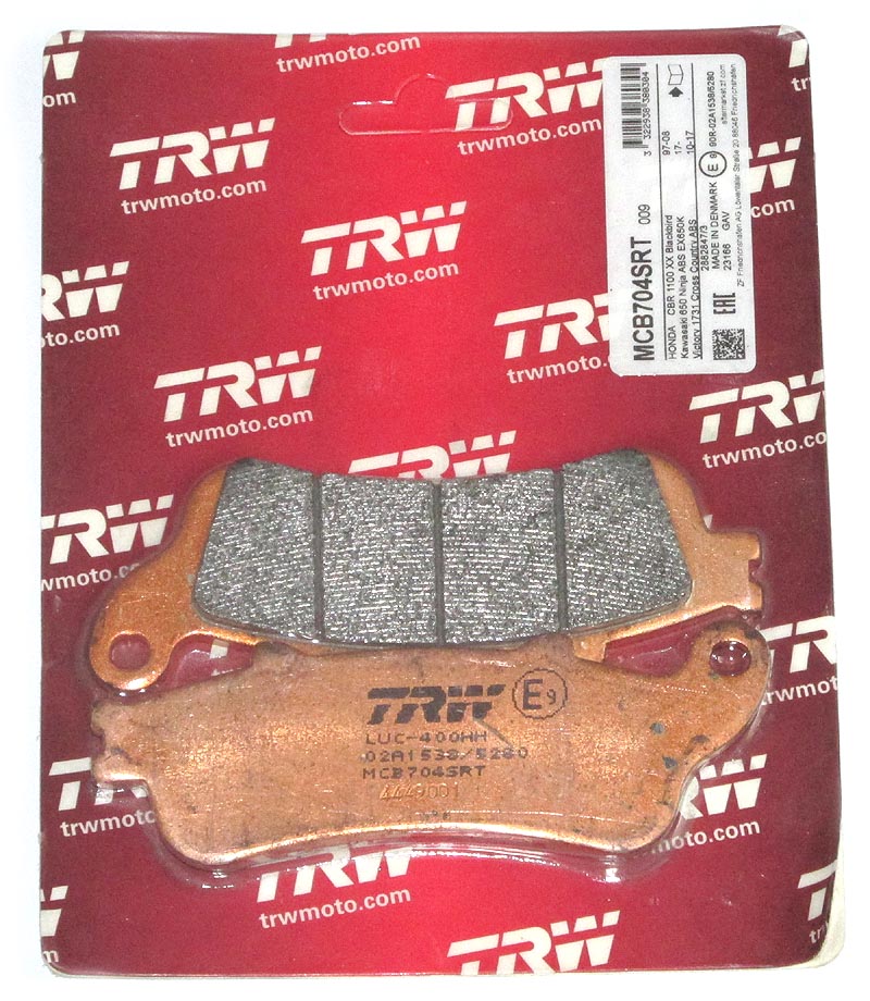 Brzdové doštičky TRW MCB704