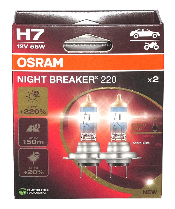 Žiarovky H7 Night Breaker 220 - 2ks
