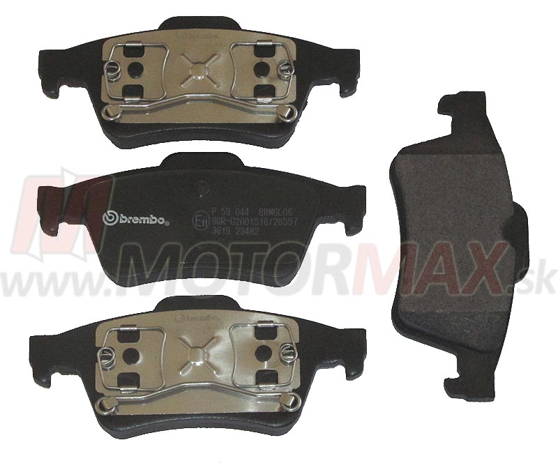 Brzdové doštičky BREMBO - Primera P12, Laguna II, Megane Sport, Vel Satis