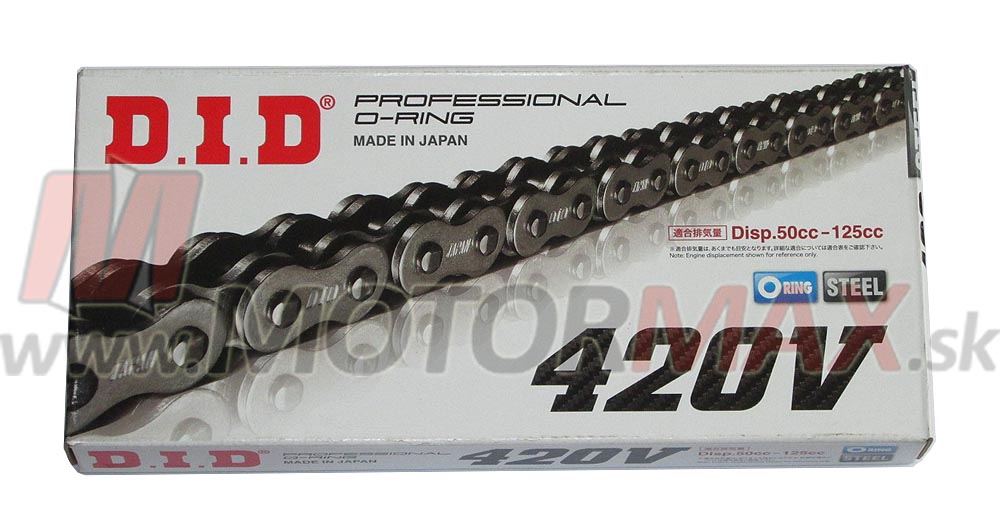 Reťaz D.I.D 420V O-Ring 126 čl. (do 125 ccm)