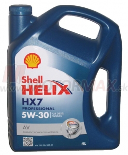 SHELL Helix HX7 Professional AV 5W-30, 4L