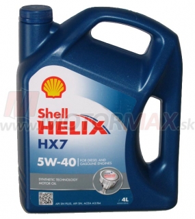 SHELL Helix HX7 5W-40, 4L